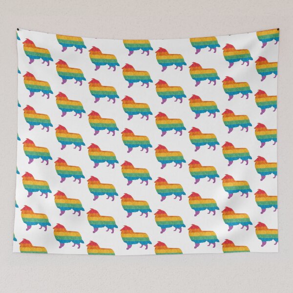 Item preview, Rainbow Pride Rough Collie designed and sold by Spinyflowerart.