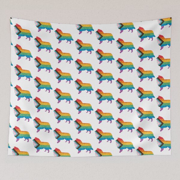 Item preview, Progress Pride Rough Collie designed and sold by Spinyflowerart.