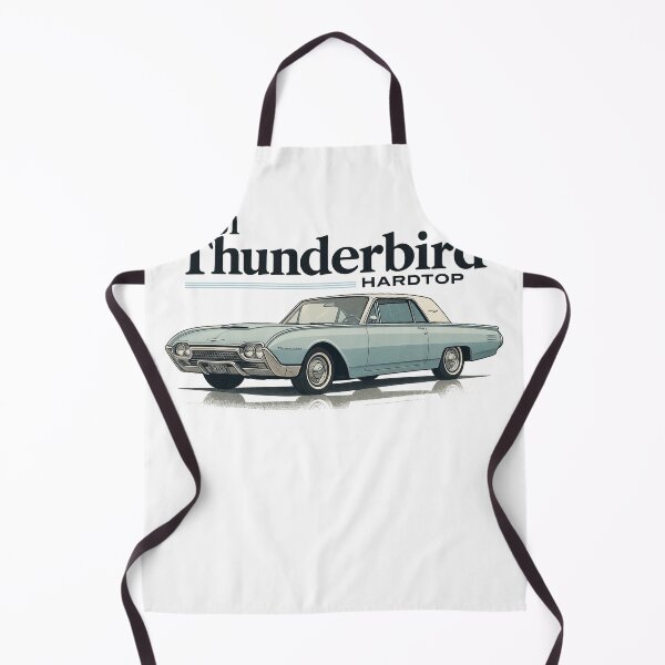 Item preview, 1961 Ford Thunderbird Hardtop Retro Classic in Light Blue and White designed and sold by TheArtOfCar.
