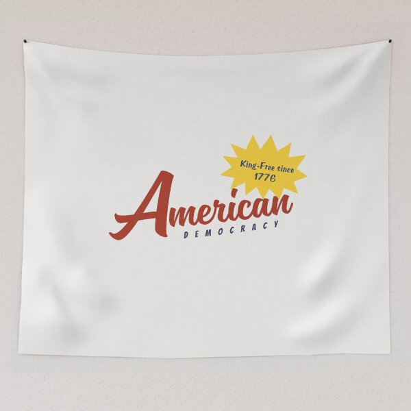 Item preview, American Democracy King-Free since 1776 designed and sold by DesignCollectiv.