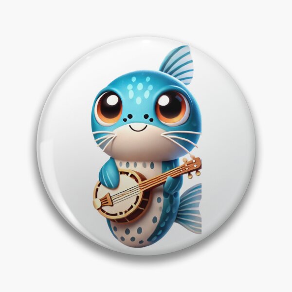 Item preview, Adorable Banjo Catfish in Blue Harmony designed and sold by Sillytoe.
