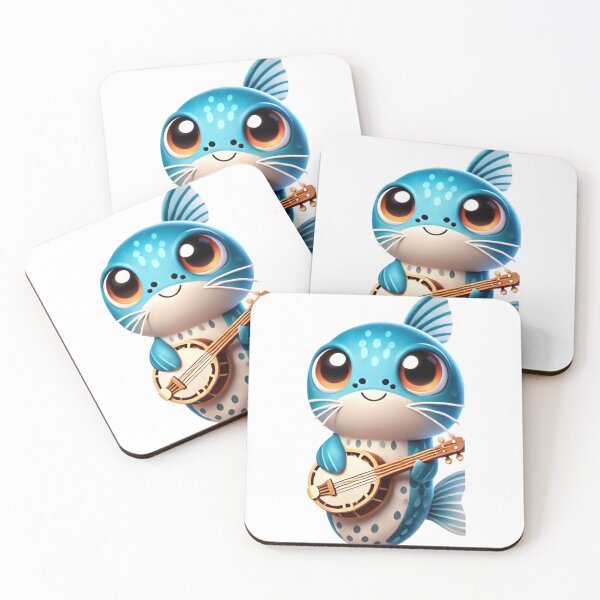 Item preview, Adorable Banjo Catfish in Blue Harmony designed and sold by Sillytoe.