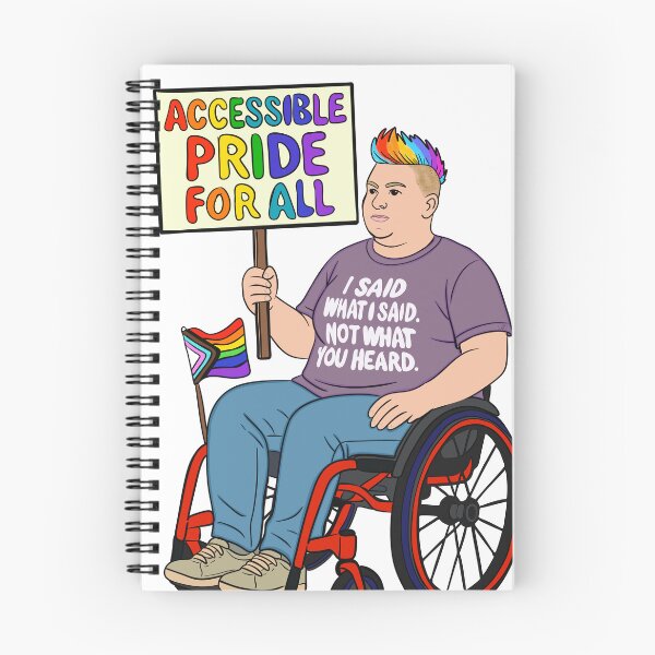 Item preview, Accessible LGBTQIA+ Pride for All Art designed and sold by ChronicallyEmpowered.
