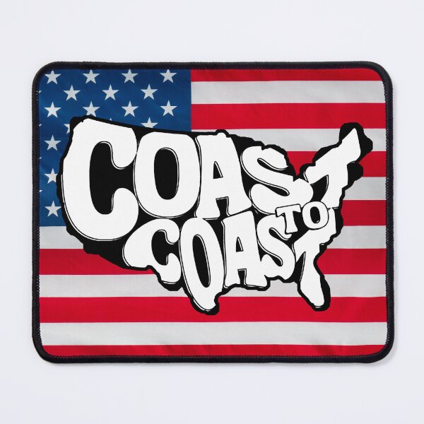 Item preview, Coast to Coast (black and white version) designed and sold by ThenSheDid.
