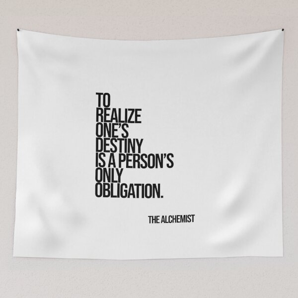Item preview, The Alchemist Destiny Quote Poster designed and sold by Enea Kelo.