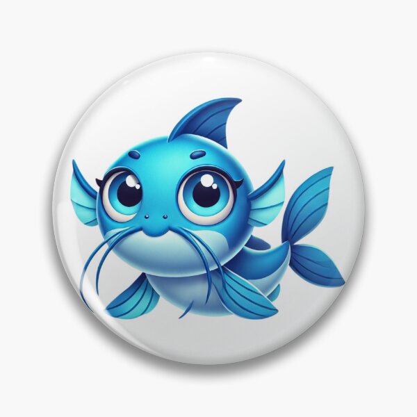 Item preview, Adorable Blue Catfish designed and sold by Sillytoe.