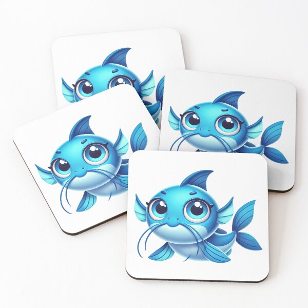 Item preview, Adorable Blue Catfish designed and sold by Sillytoe.