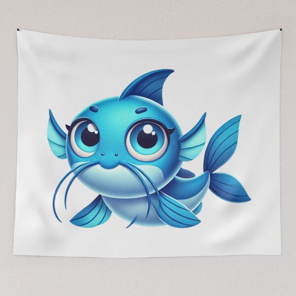 Item preview, Adorable Blue Catfish designed and sold by Sillytoe.