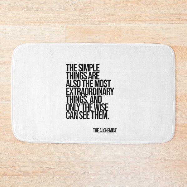 Item preview, The Alchemist Simple Things Quote Poster designed and sold by Enea Kelo.