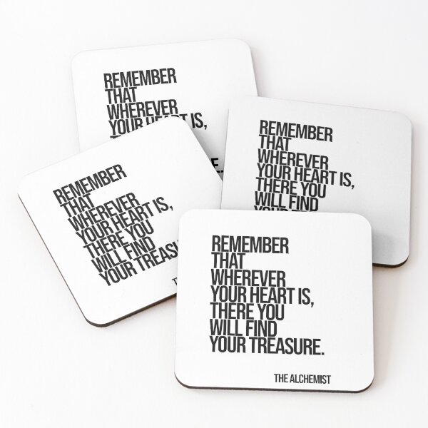 Item preview, The Alchemist Heart and Treasure Quote designed and sold by Enea Kelo.