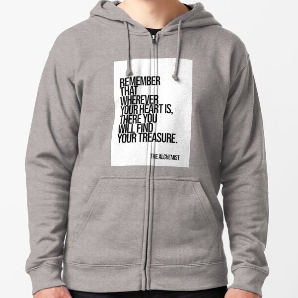 Item preview, The Alchemist Heart and Treasure Quote designed and sold by The Wise Fortress.