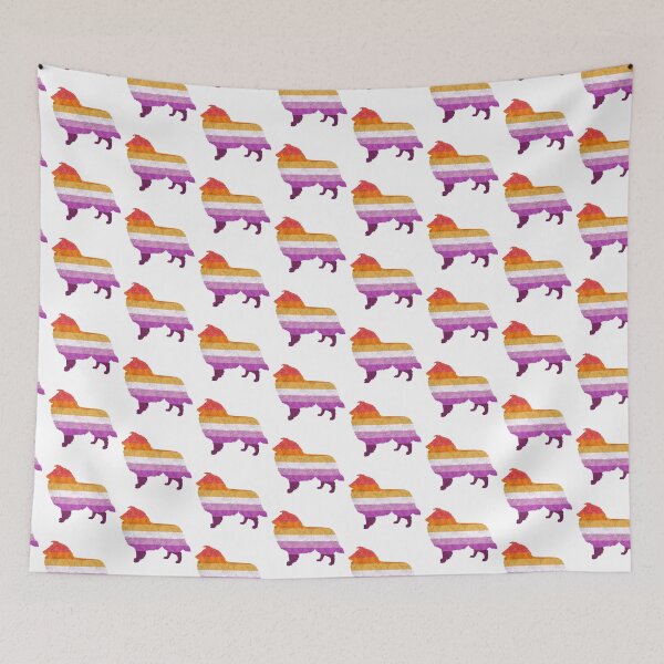 Item preview, Lesbian Pride Rough Collie designed and sold by Spinyflowerart.