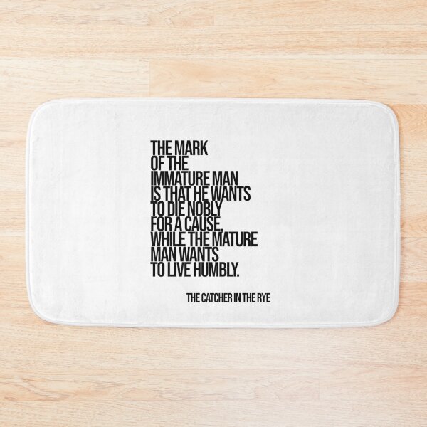 Item preview, The Catcher in the Rye Maturity Quote designed and sold by Enea Kelo.