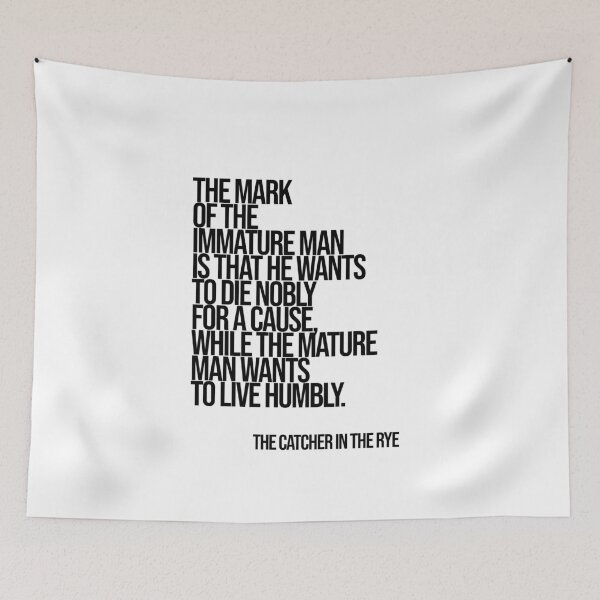 Item preview, The Catcher in the Rye Maturity Quote designed and sold by Enea Kelo.