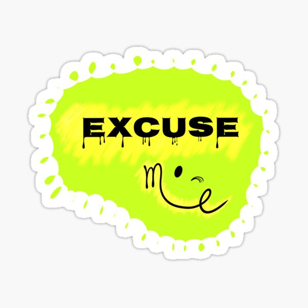 Item preview, Excuse Me – Sassy Polite Neon Quote Design designed and sold by LoversEyes.
