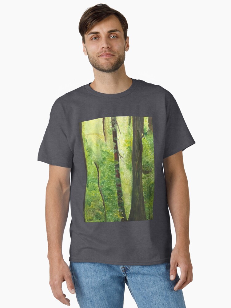 Thumbnail 1 of 7, Classic T-Shirt, Peaceful Forest  designed and sold by Artbysophie18.