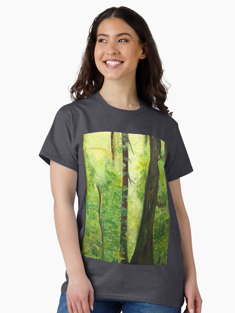 Thumbnail 2 of 7, Classic T-Shirt, Peaceful Forest  designed and sold by Artbysophie18.