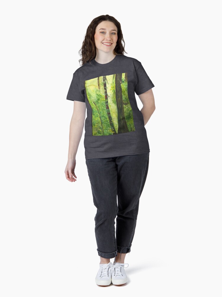 Thumbnail 4 of 7, Classic T-Shirt, Peaceful Forest  designed and sold by Artbysophie18.