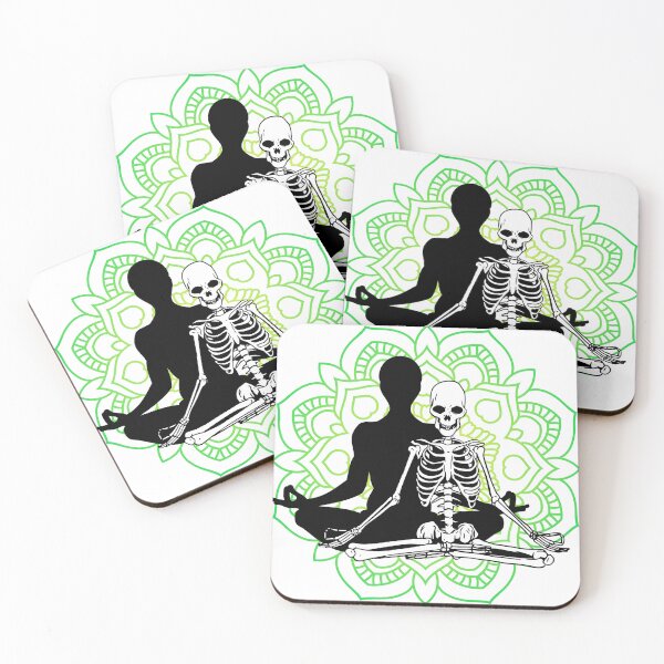 Item preview, Lotus Pose Meditate Bones designed and sold by ThenSheDid.