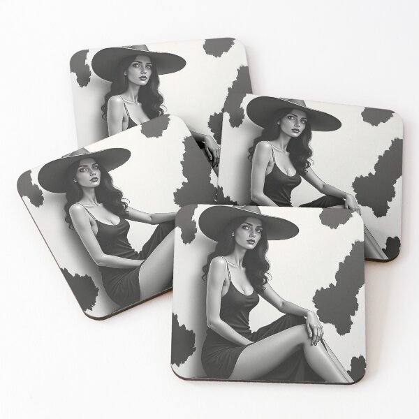 Item preview, Elegant Woman Black & White - Chic Fashion Hat  designed and sold by VA Design.