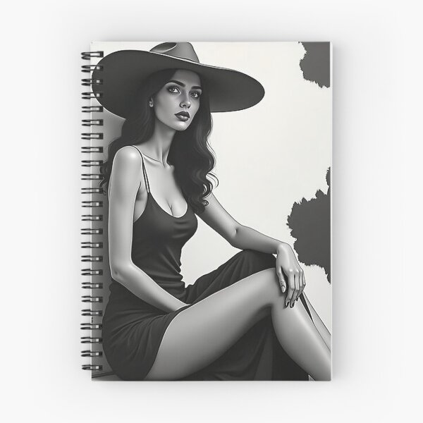 Item preview, Elegant Woman Black & White - Chic Fashion Hat  designed and sold by VA Design.