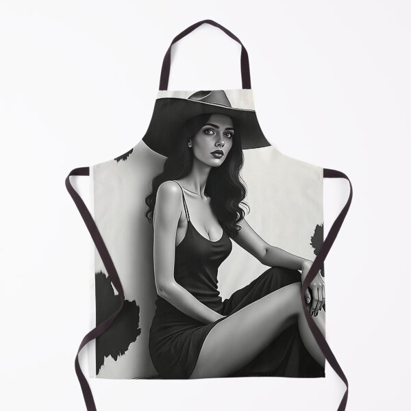 Item preview, Elegant Woman Black & White - Chic Fashion Hat designed and sold by VA Design.