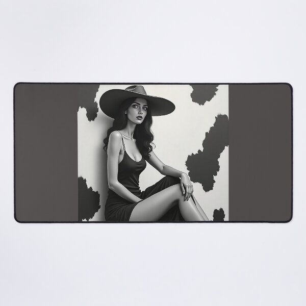Item preview, Elegant Woman Black & White - Chic Fashion Hat designed and sold by VA Design.