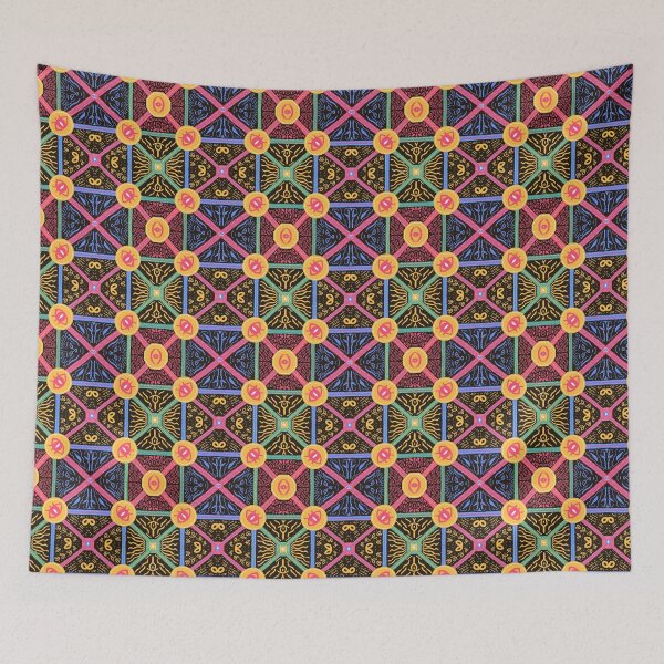 Item preview, Abstract Medallion with Eye – Organic Lines & Colorful Layers - Dark designed and sold by KaosK.