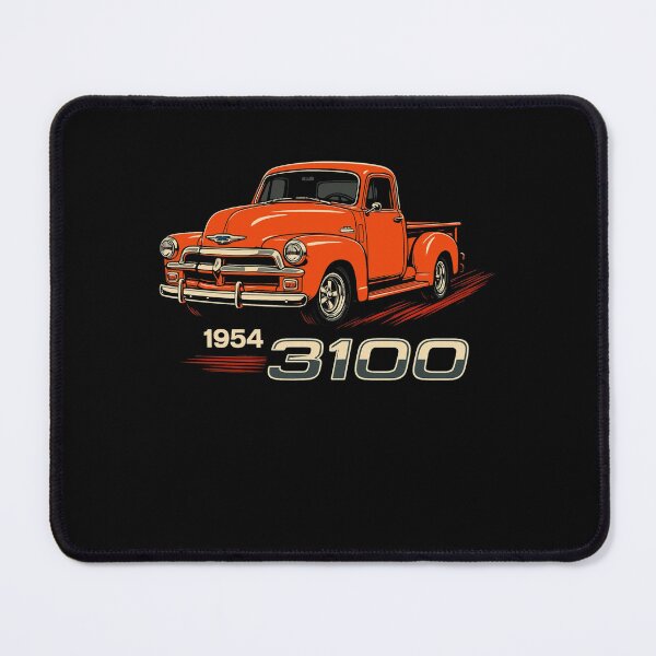 Item preview, 1954 Chevy 3100 Pickup Orange Classic Truck Retro Art T-Shirt designed and sold by TheArtOfCar.