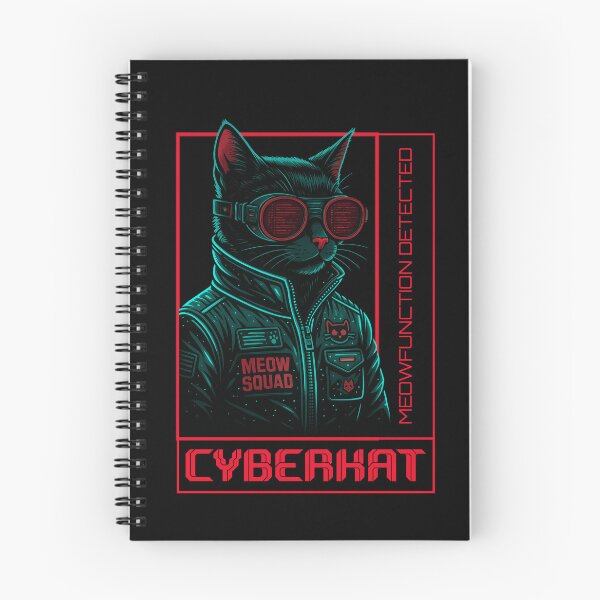 Item preview, Cyber Kat Meowfunction Detected – Glitchcore Neon Design designed and sold by RizVibes.