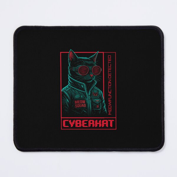 Item preview, Cyber Kat Meowfunction Detected – Glitchcore Neon Design designed and sold by RizVibes.