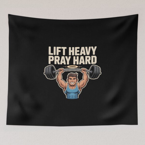 Item preview, Lift Heavy Pray Hard designed and sold by BlossomYumi.