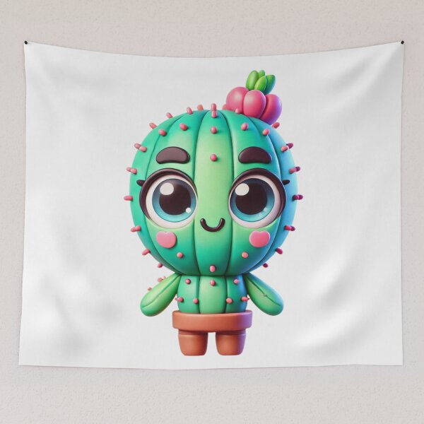 Item preview, Adorable Cactus Girl in Blooming designed and sold by Sillytoe.