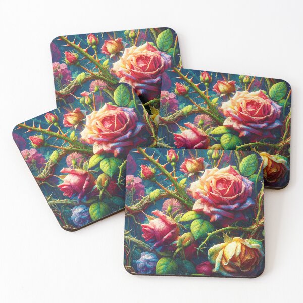 Item preview, Thorned Elegance – Rose Garden Whispers designed and sold by EmeraldeaArt.