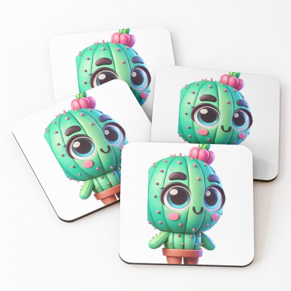 Item preview, Adorable Cactus Girl with Charm designed and sold by Sillytoe.