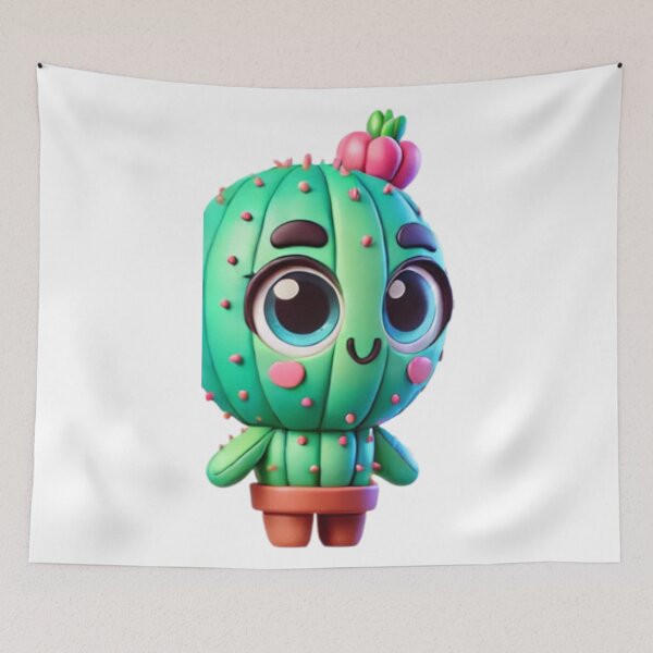 Item preview, Adorable Cactus Girl with Charm designed and sold by Sillytoe.