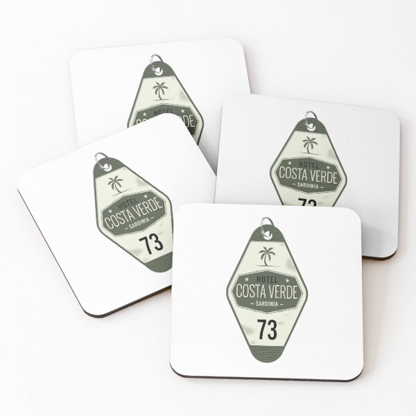 Item preview, Sardinia Italy Retro Motel Keychain Room Tag designed and sold by stickercuffs.