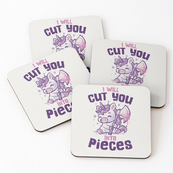 Item preview, I Will Cut You Into Pieces Cute Unicorn designed and sold by koalateess.