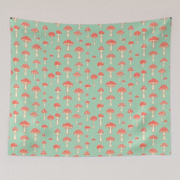 Item preview, Red Toadstool Mushroom Pattern designed and sold by lea-lani.