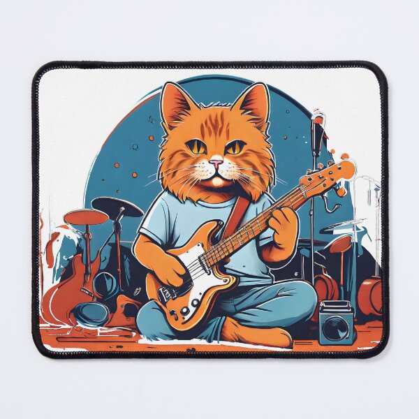 Item preview, cat playing a concert designed and sold by Karaz's Animal Kingdom.