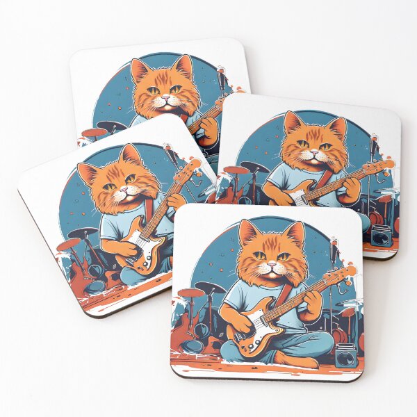 Item preview, cat playing a concert designed and sold by Karaz's Animal Kingdom.