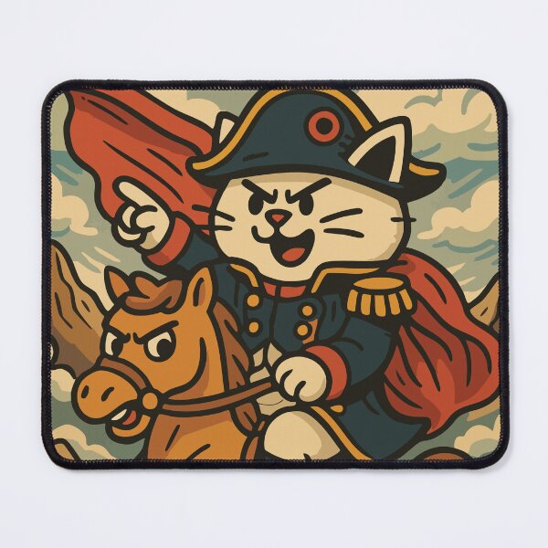 Item preview, Napoleon Cat Rider - Epic Historical Meme Illustration designed and sold by PierrelyHO.