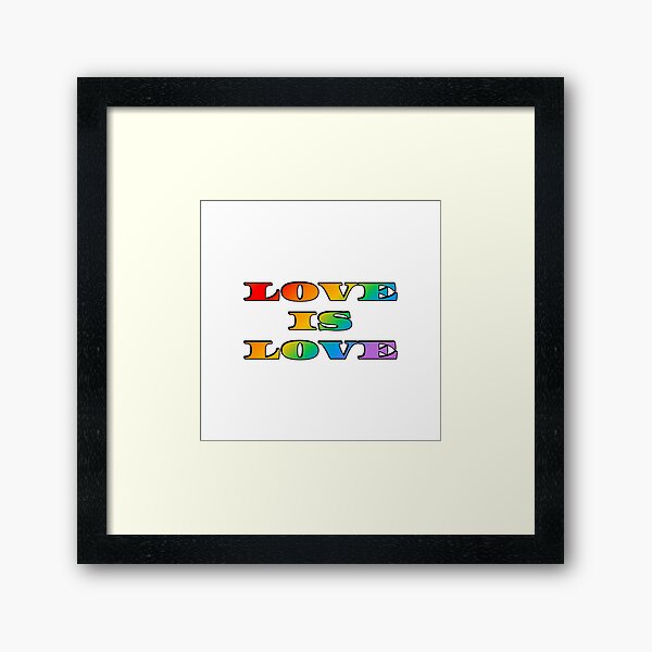 Item preview, Rainbow Love is Love - Support LGBT Rights designed and sold by Inspirationmotivation.