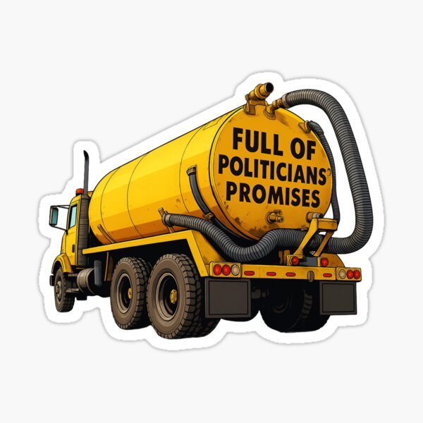 Item preview, Full of Politicians’ Promises - Meme Truck Design  designed and sold by KnockoutCustomPrint.