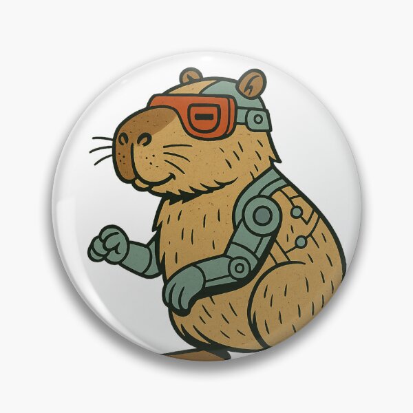 Item preview, Cyborg Capybara designed and sold by Capybarastore_77.
