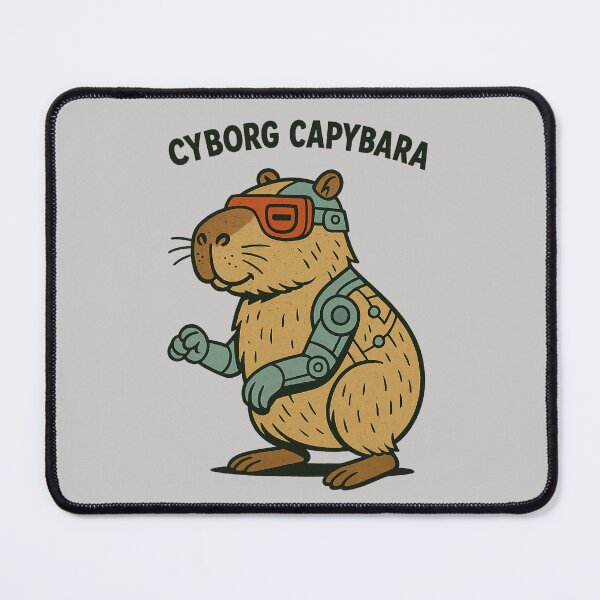 Item preview, Cyborg Capybara designed and sold by Capybarastore_77.