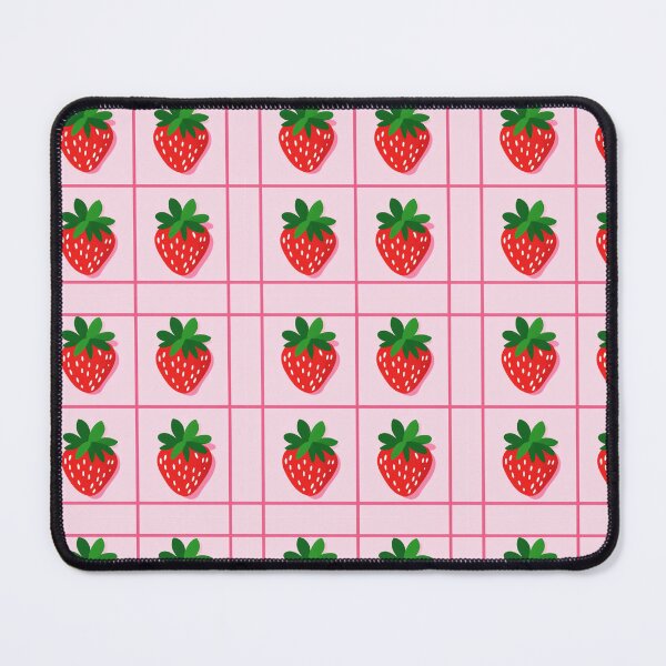 Item preview, Pink Strawberry Grid Pattern designed and sold by lea-lani.