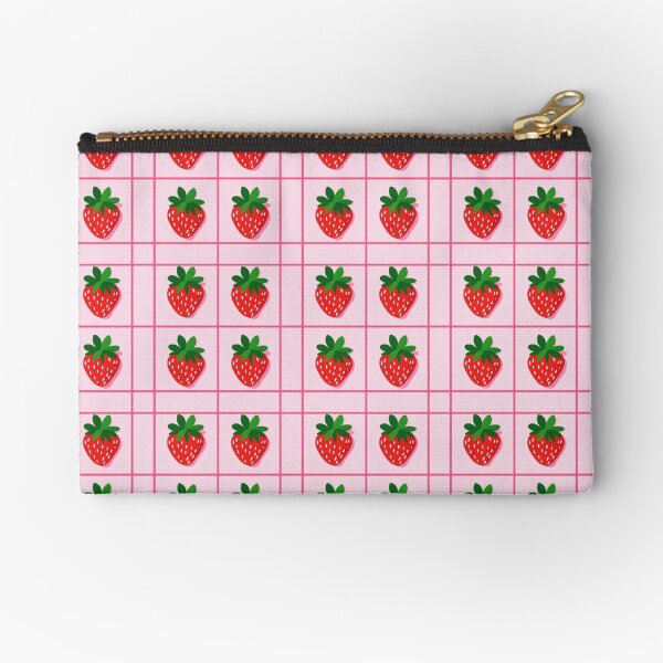 Item preview, Pink Strawberry Grid Pattern designed and sold by lea-lani.
