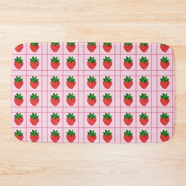 Item preview, Pink Strawberry Grid Pattern designed and sold by lea-lani.