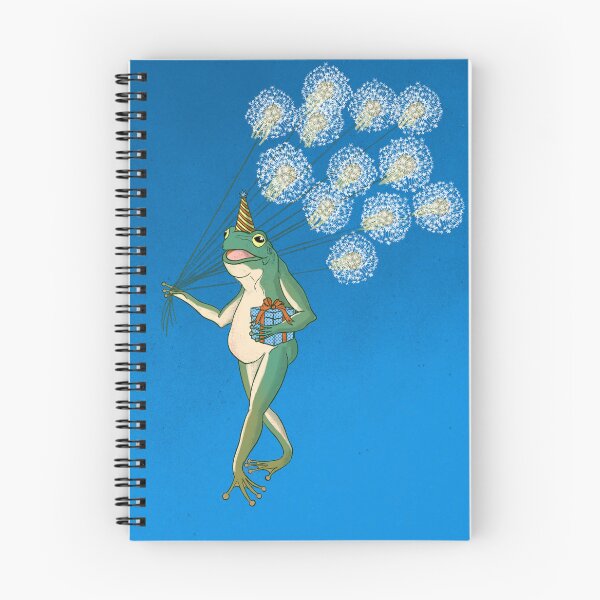 Item preview, Birthday Frog with Dandelion Balloons designed and sold by ECMazur Art.